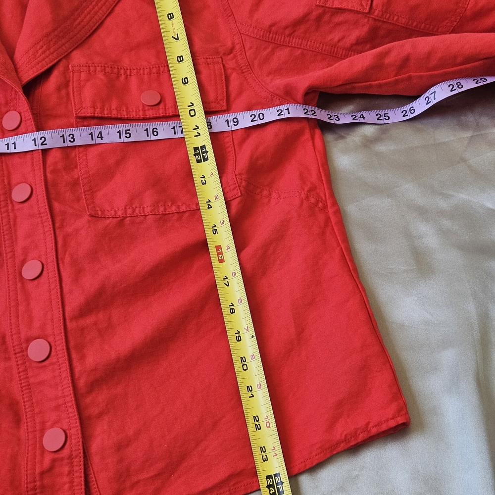 Cabi Detour Jacket Ruby Red Size Medium - image 7